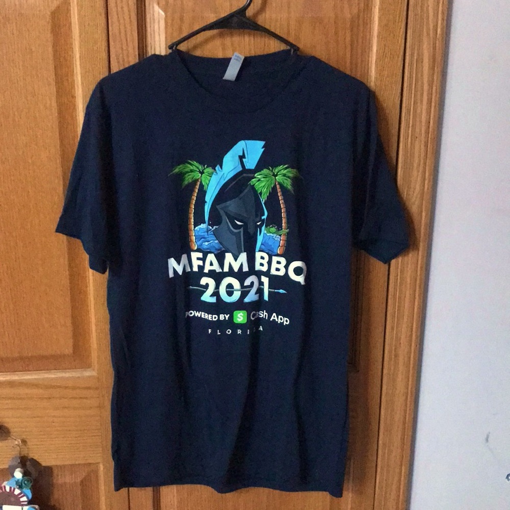 Nickmercs MFAM BBQ 2021 fan gear T shirt. Unisex.